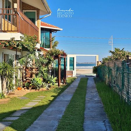 Pousada Recanto Edenico - A Beira Mar Da Praia Ponta Do Papagaio, Palhoca Sc Extérieur photo